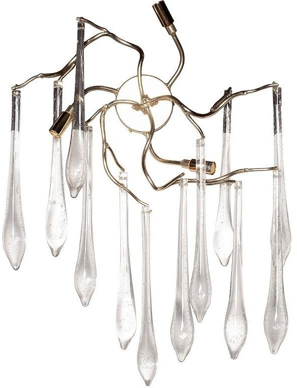 Бра "Капли" 34*55 см, металл цвет шампань (TT-00006812)