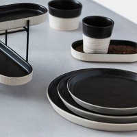 Чаша NSS201-LTB(NSS201-01312G), 20 см, керамика, LATTITUDE BLACK, Costa Nova