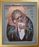 Икона Симеона Богоприимца «Обетованная встреча» с кристаллами Swarovski (2397)