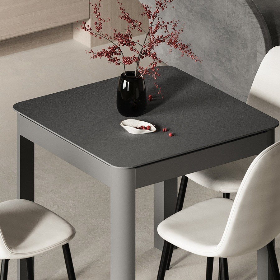 Стол обеденный leif, 80х80 см, серо-бежевый (75807)