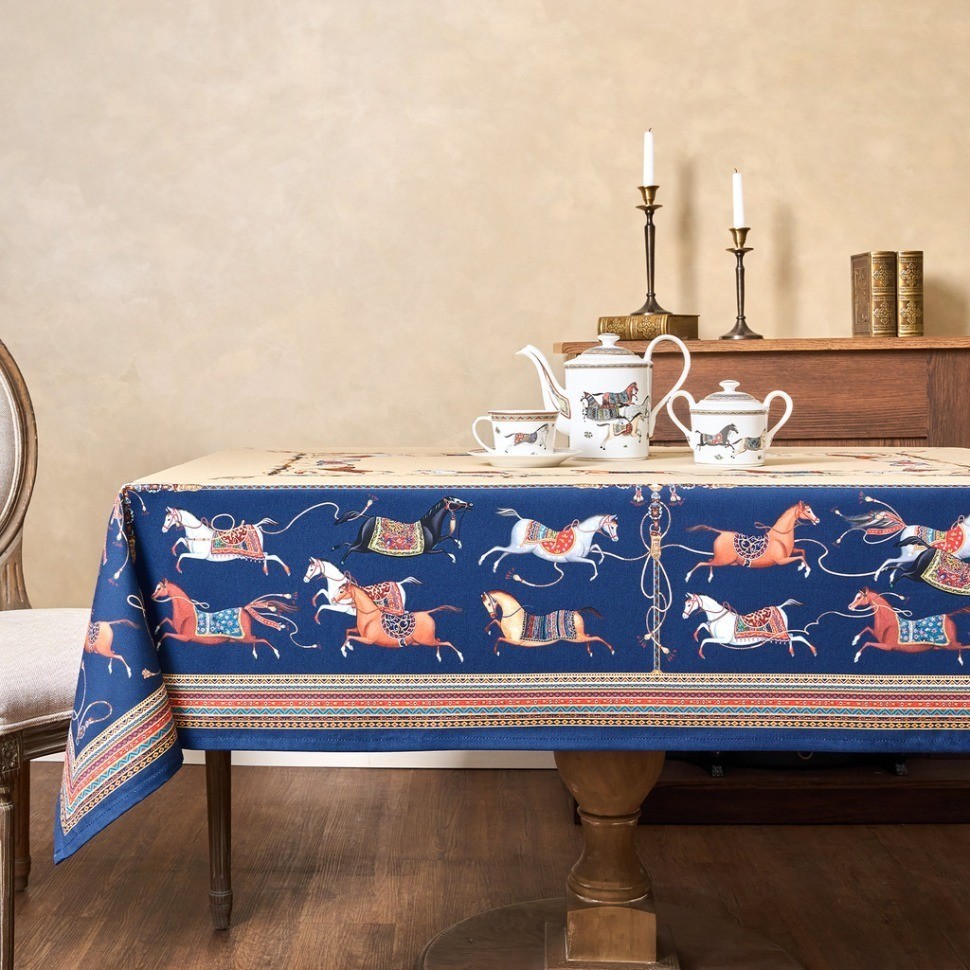 Скатерть "passage" 140х300см ,бежевый,100% хлопок с пропиткой,твил Lefard (850-758-22)