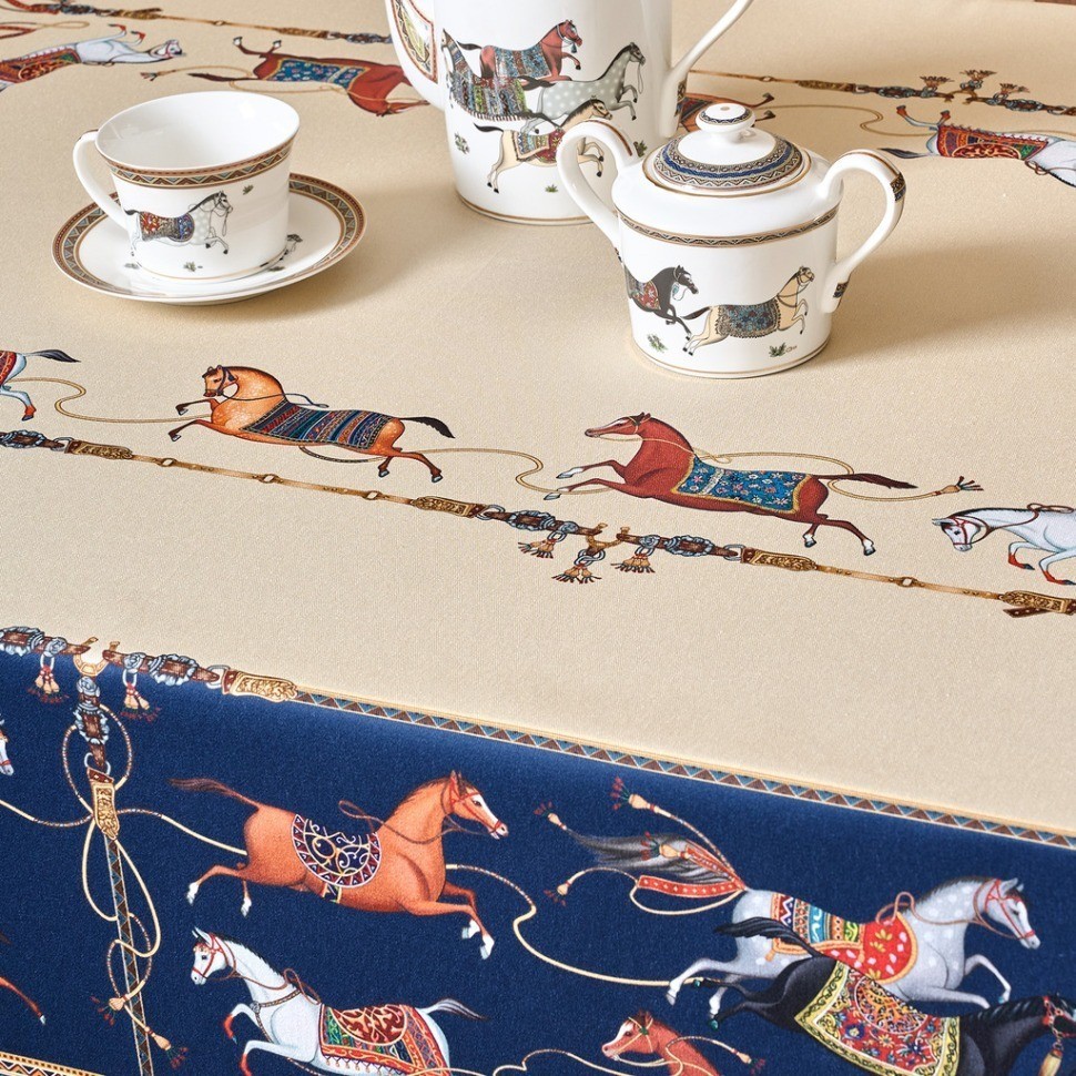 Скатерть "passage" 140х300см ,бежевый,100% хлопок с пропиткой,твил Lefard (850-758-22)