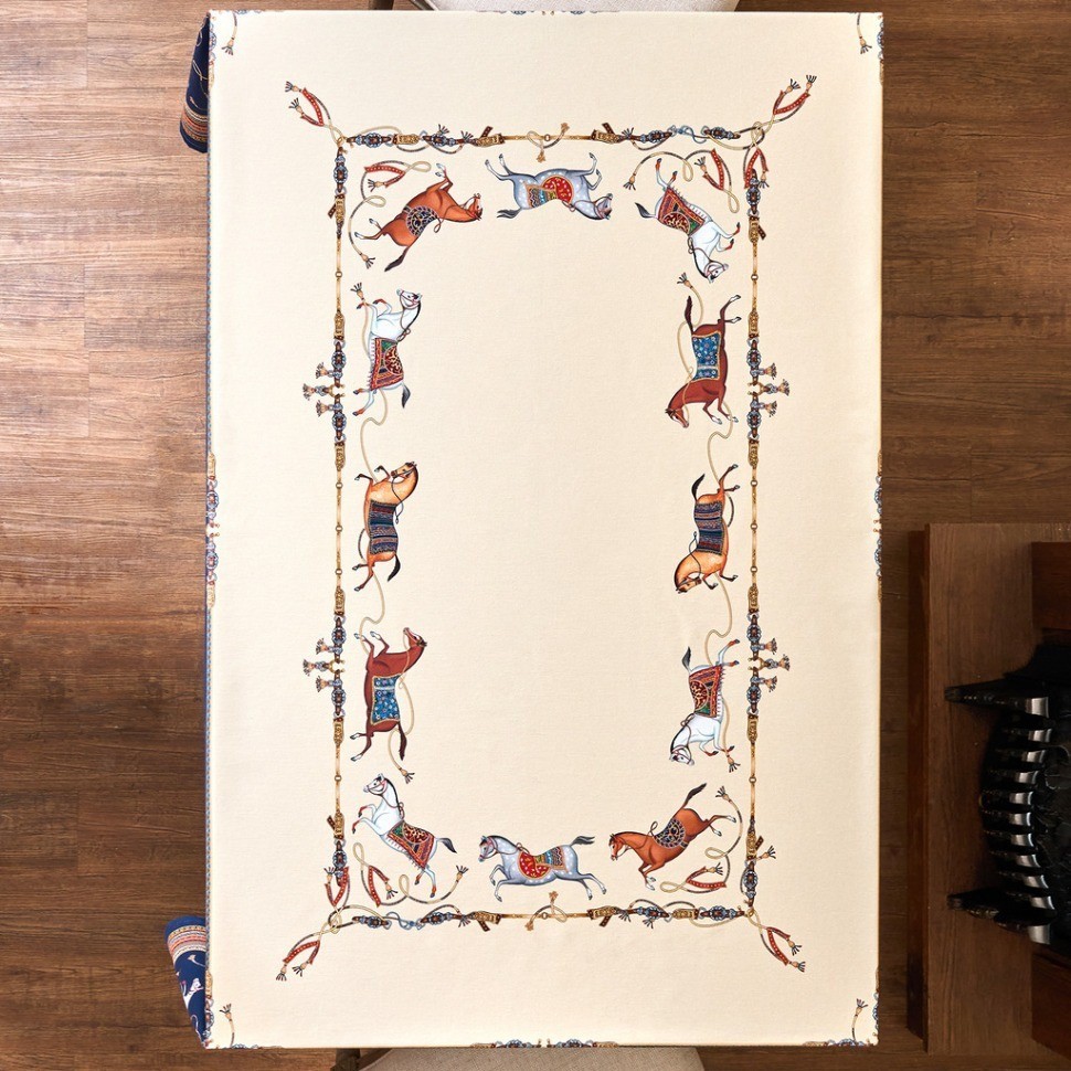 Скатерть "passage" 140х300см ,бежевый,100% хлопок с пропиткой,твил Lefard (850-758-22)