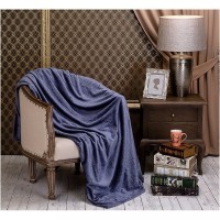 Плед &quot;косы. индиго&quot; 150*200 см. SANTALINO (981-047)