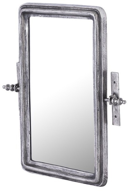 Зеркало 25215-70, металл, зеркало, Antique silver, ROOMERS FURNITURE