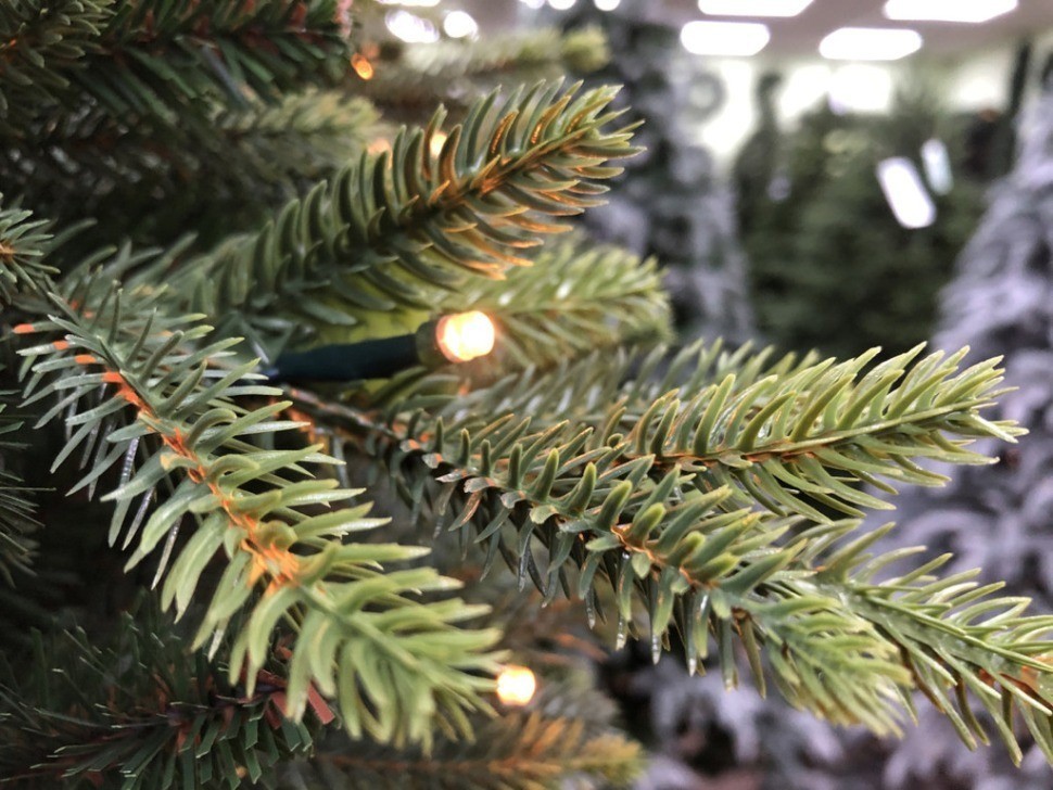 Триумф ель королевская премиум  100% литая 185 см 232 лампы зеленая (73251)