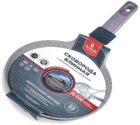 Сковорода блинная с антипригарным покрытием pfluon marble, 22*4,3 см Agness (902-124)