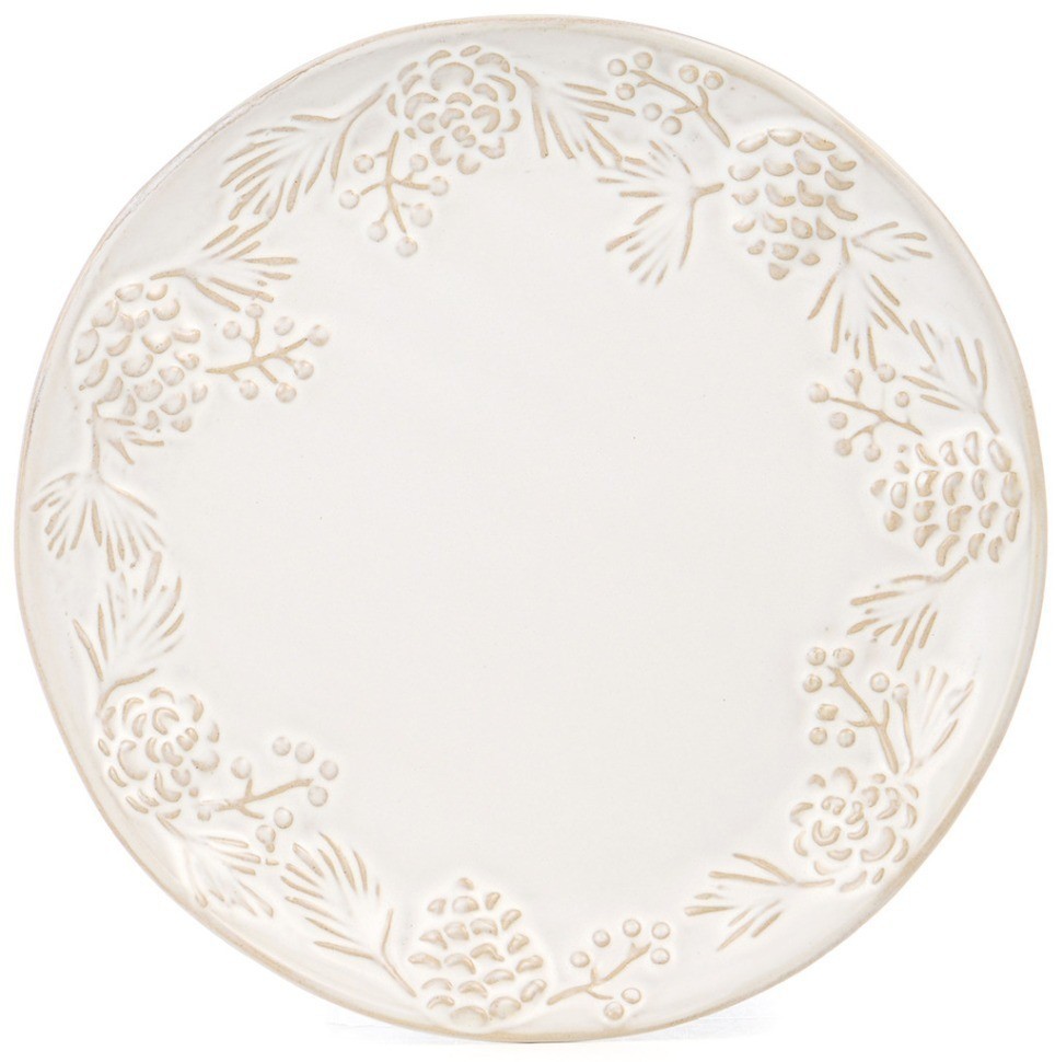 Набор тарелок закусочных коллекция "pine cones", 2 шт. / 20,7*2,5 см Bronco (230-517)