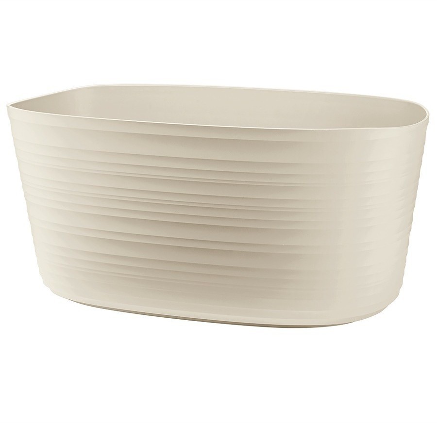 Кашпо для комнатных растений большое tierra, бежевое (75507)