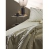 Простыня из сатина серо-бежевого цвета с брашинг-эффектом из коллекции essential, 240х270 см (76100)