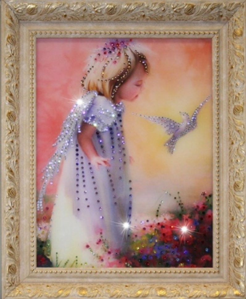 Картина Детство с кристаллами Swarovski (1090)