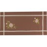 Дорожка на стол 38*71 см"корейская роза" , 100% хлопок, кофе Текстильный Мир (850-812-31)