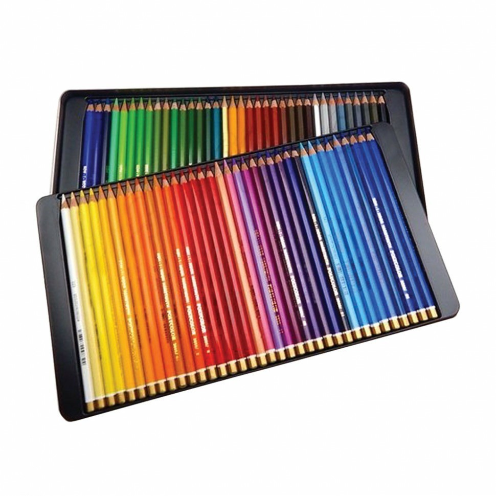 Карандаши цветные художественные KOH-I-NOOR "Polycolor" 72 цвета 3,8 мм мет. кор. 181028 (89465)