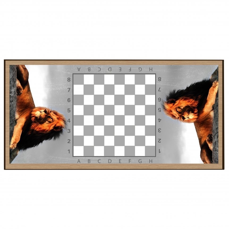 Нарды + Шашки Сирия Лев в Саванне большие (Россия, дерево, 60 см), Partida (64225)