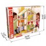 Деревянный кукольный домик "Времена года", с мебелью 36 предметов в наборе и двусторонней крышей, для кукол 15 см (E3401_HP)