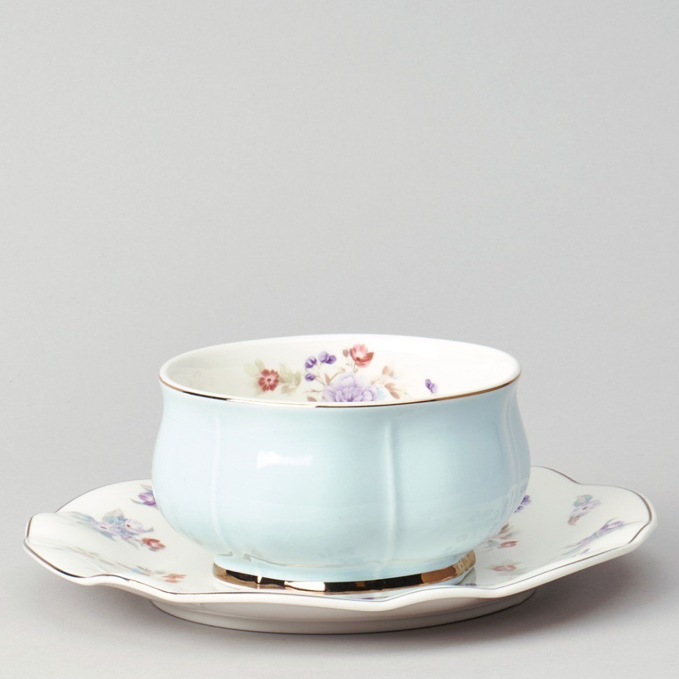 Набор для завтрака lefard "времена года" 2 пр. 440 мл голубой (42-561)