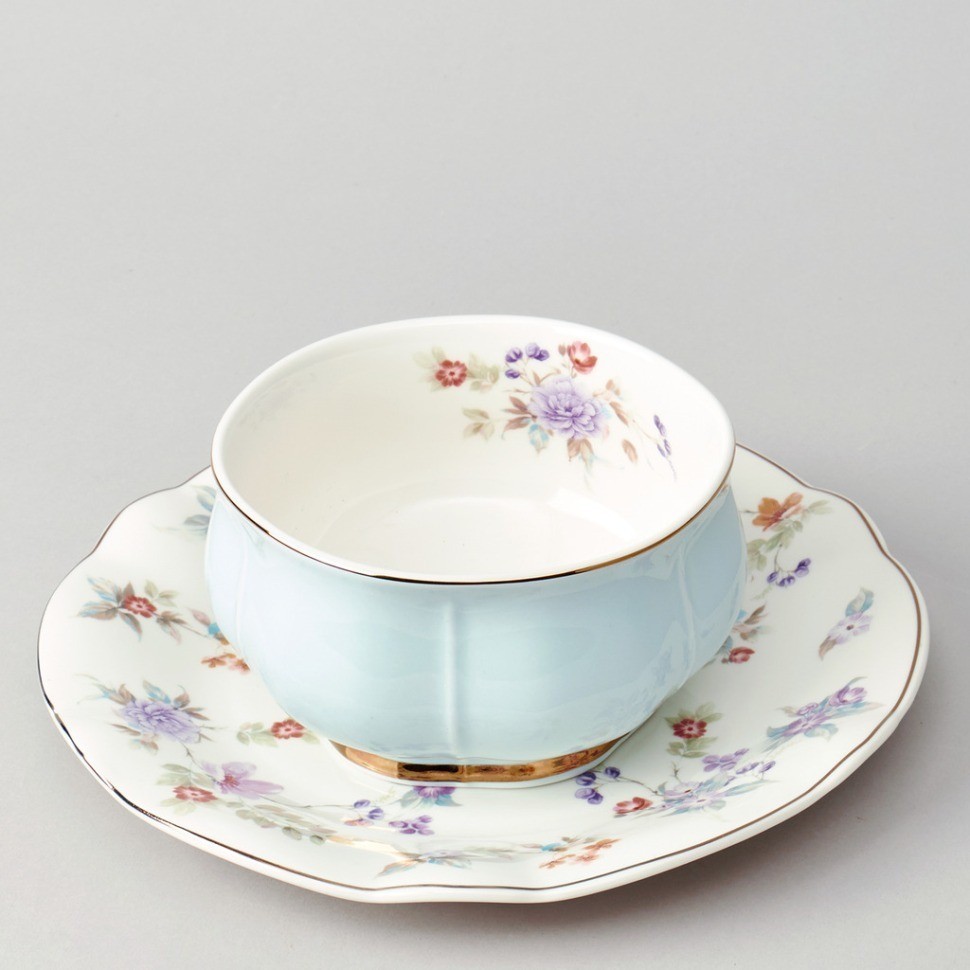 Набор для завтрака lefard "времена года" 2 пр. 440 мл голубой (42-561)