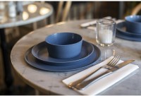 Тарелка connect, organic, D25,5 см, синяя (68395)