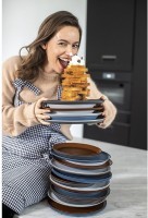 Тарелка connect, organic, D25,5 см, синяя (68395)