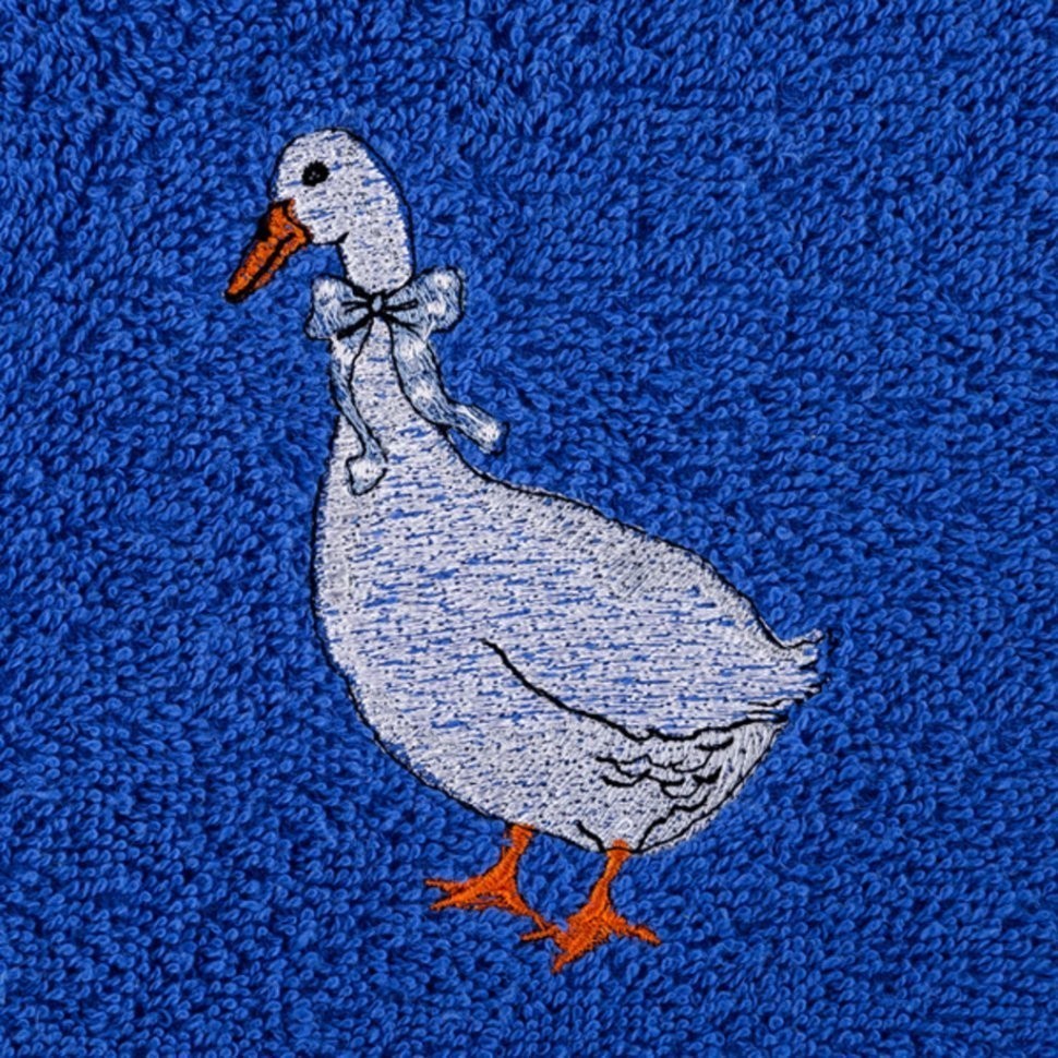 Полотенце махровое 40х70, "гусь"100%х\б, синий SANTALINO (850-330-72)