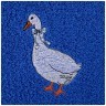 Полотенце махровое 40х70, "гусь"100%х\б, синий SANTALINO (850-330-72)