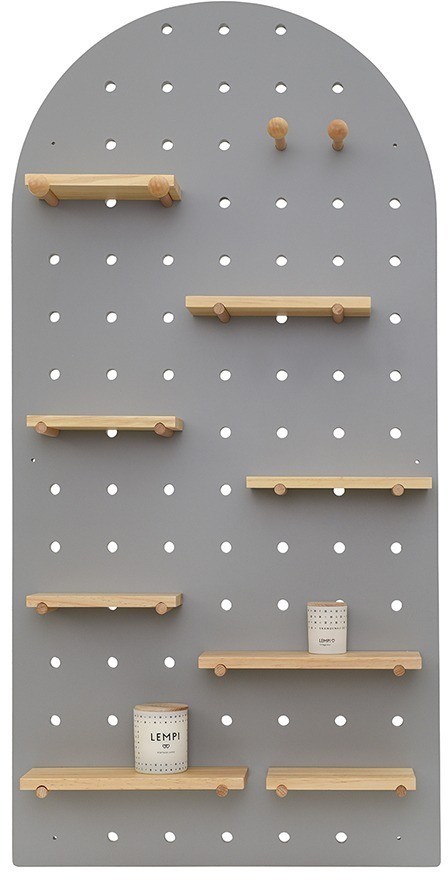 Пегборд shely, 60х120 см, светло-серый (74817)