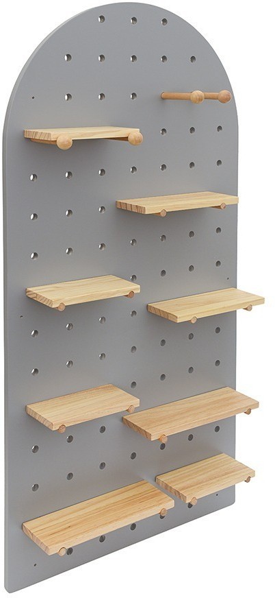 Пегборд shely, 60х120 см, светло-серый (74817)