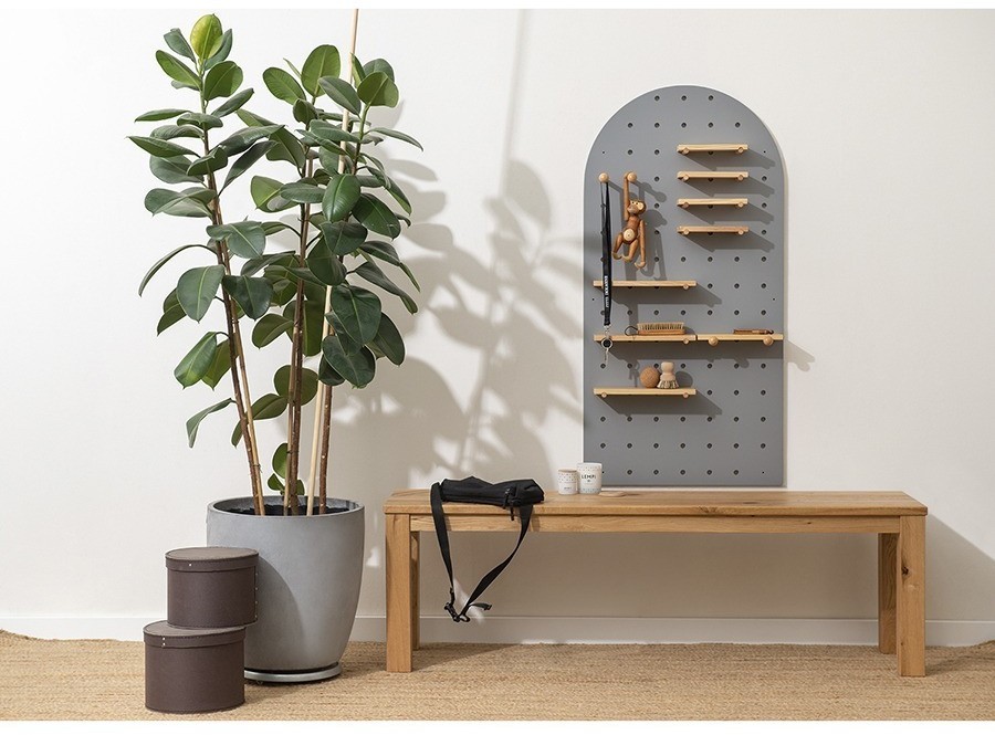 Пегборд shely, 60х120 см, светло-серый (74817)