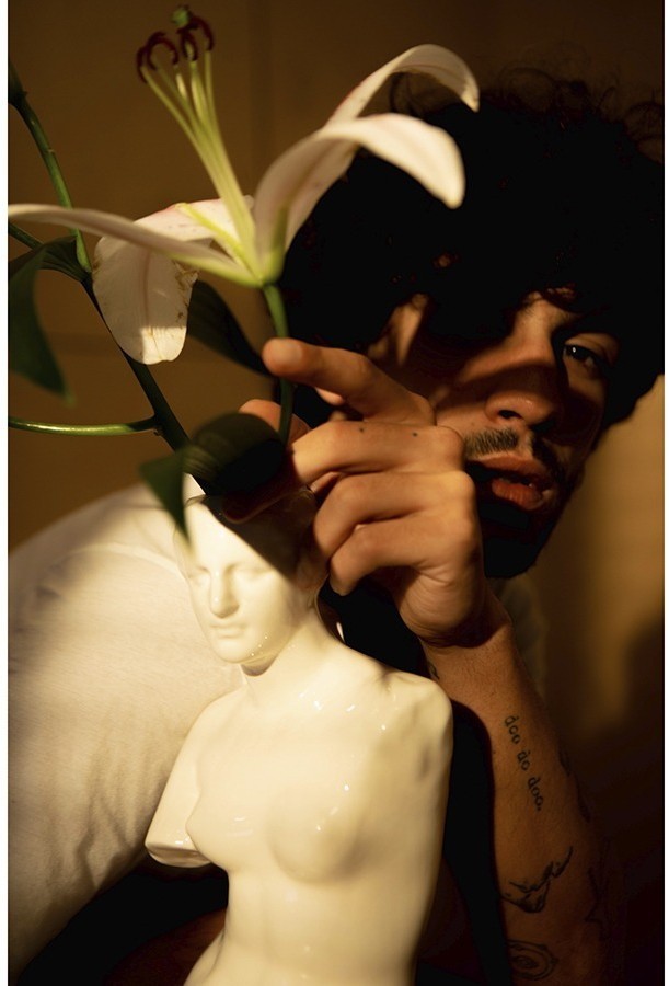 Ваза для цветов venus, 31 см, белая (75725)