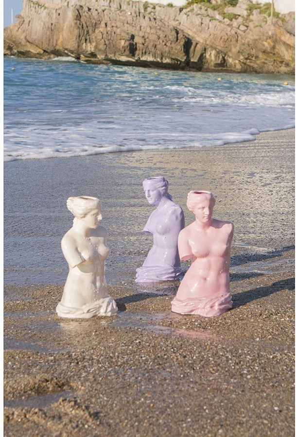 Ваза для цветов venus, 31 см, белая (75725)