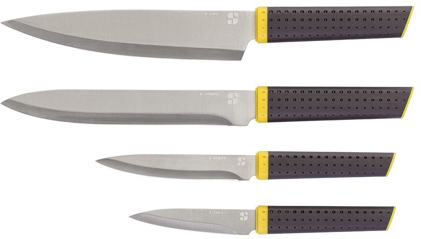 Набор из 4-х ножей с подвесным блоком acros (77348)