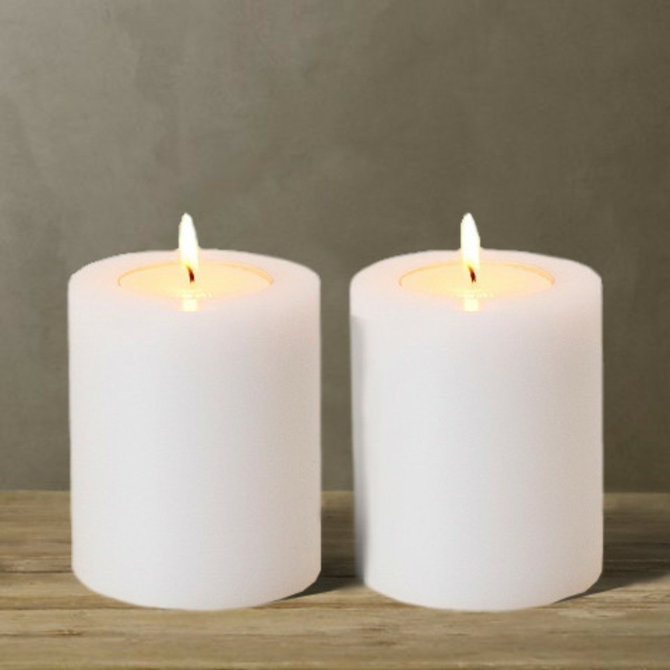 Свечи декоративные, набор из 2 шт 106945(ACC06945), пластик, white, ROOMERS FURNITURE
