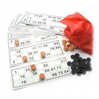 Русское лото (деревянные бочонки) в блистере 23x11 см (44874)