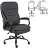 Кресло руководителя Brabix Premium Heavy Duty HD-001 до 200 кг экокожа черное 531015 (71783)
