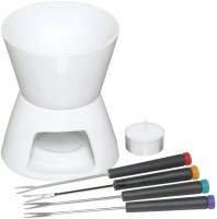 Набор для приготовления шоколадного фондю с 4 вилками KitchenCraft KC KCFONCHOC