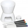 Набор для приготовления шоколадного фондю с 4 вилками KitchenCraft KC KCFONCHOC