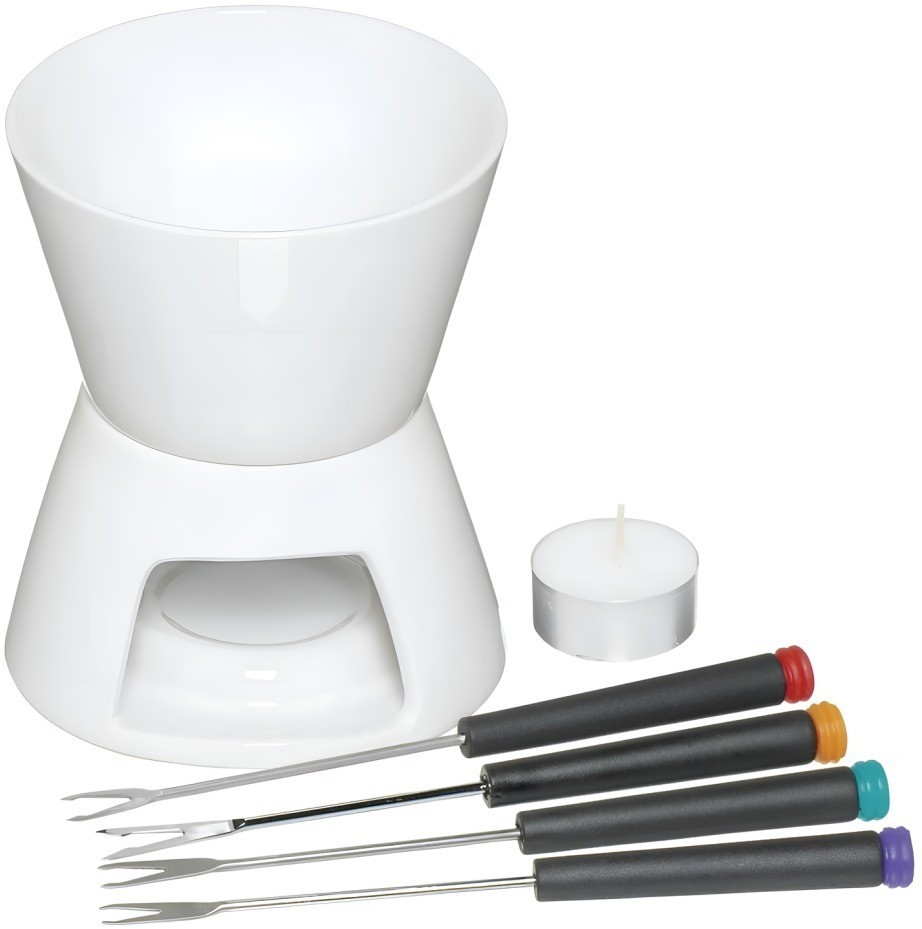 Набор для приготовления шоколадного фондю с 4 вилками KitchenCraft KC KCFONCHOC