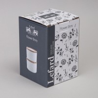 Набор банок lefard &quot;flowers story&quot; с дерев. крышкой 2 шт. 9*6,5 см 225 мл (474-245)