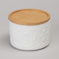 Набор банок lefard &quot;flowers story&quot; с дерев. крышкой 2 шт. 9*6,5 см 225 мл (474-245)