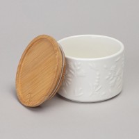 Набор банок lefard &quot;flowers story&quot; с дерев. крышкой 2 шт. 9*6,5 см 225 мл (474-245)