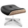 Пуф Eames Lounge EC-015/YM20371ash, металл, натуральная кожа, дерево, ash/black, ROOMERS FURNITURE