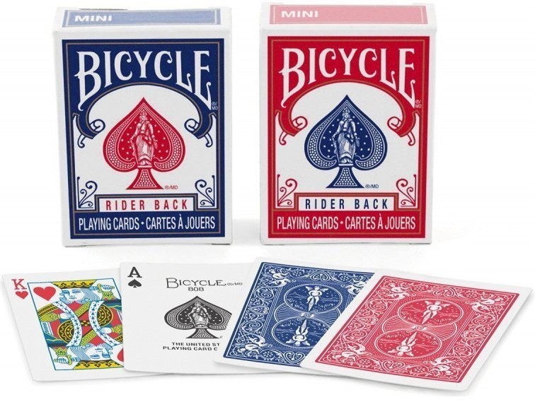 Карты "Bicycle Mini red/blue" (33576)
