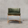 Полукресло Пимлико DC0258-1D/green AR108-41, Нержавеющая сталь, бархат, oliver green/gold, ROOMERS FURNITURE