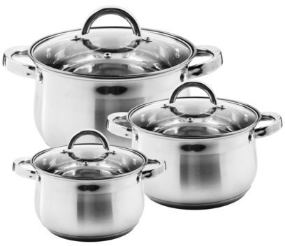 Набор кастрюль с крышками (1629-2)