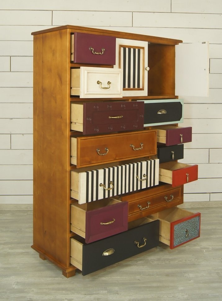 Комод «Gouache Birch» вертикальный арт M10535ETG/1-ET