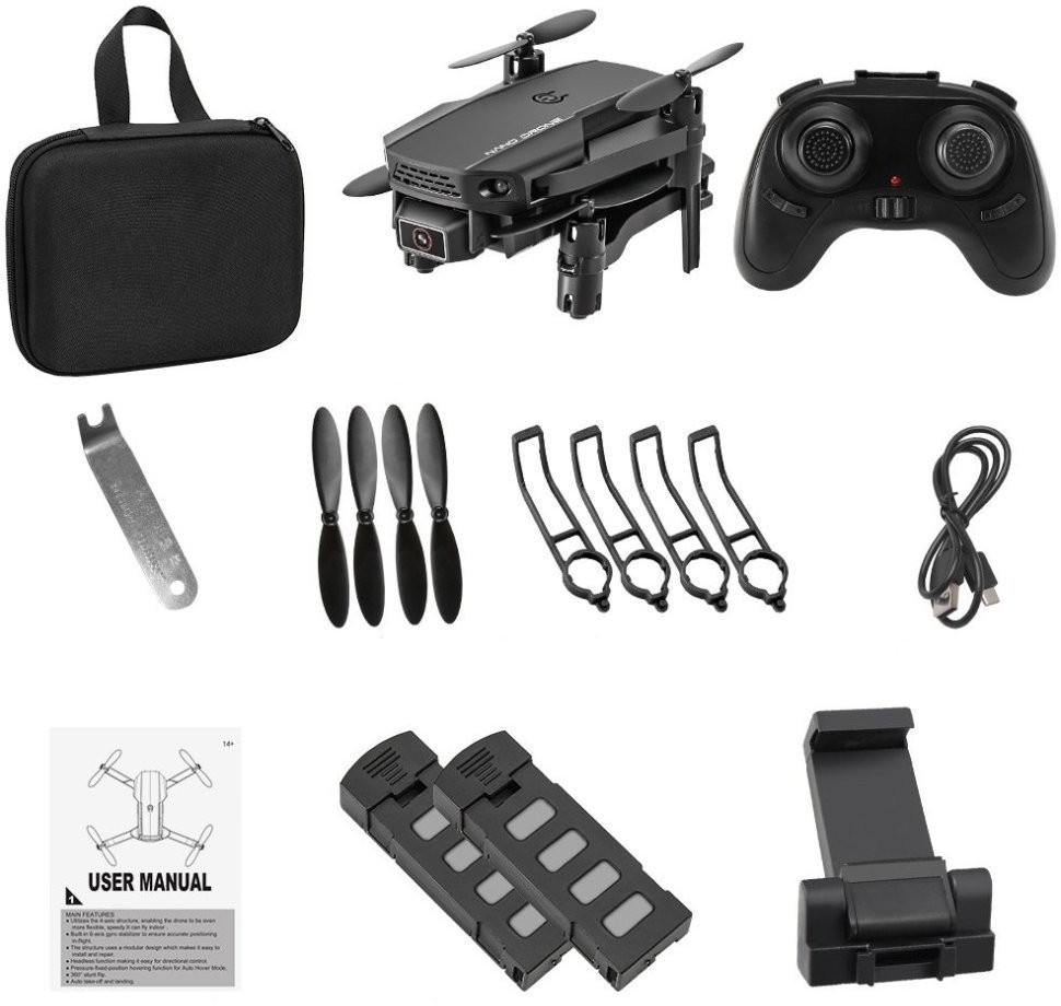 Квадрокоптер KF611 4K FPV 2.4G + дополнительный аккумулятор - KF611 PRO