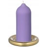 Свеча декоративная цвета лаванды из коллекции edge, 16,5см (75054)