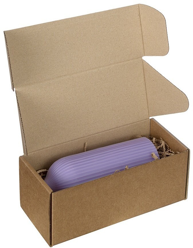 Свеча декоративная цвета лаванды из коллекции edge, 16,5см (75054)