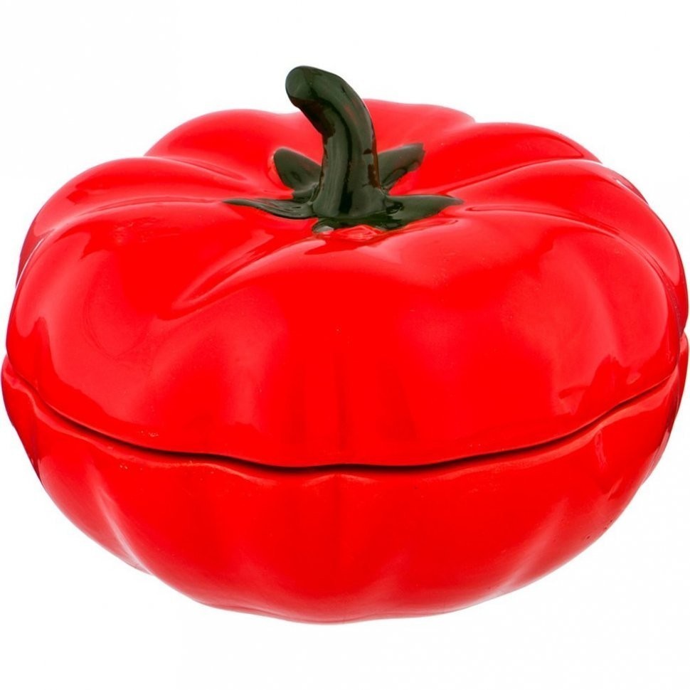 Блюдо для запекания с крышкой "томат" 500 мл. 16*16*11 см. коллекция "il raccolto" Agness (490-336)