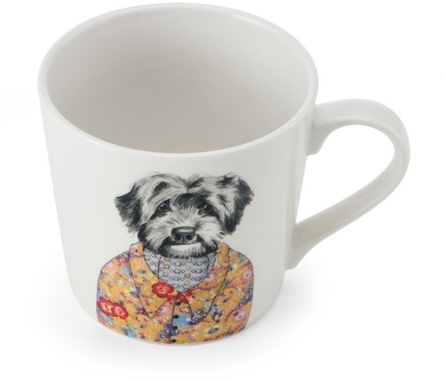 Кружка фарфоровая  Mikasa Tipperleyhill с принтом собаки 380 мл MKTIPPMUGCPOO